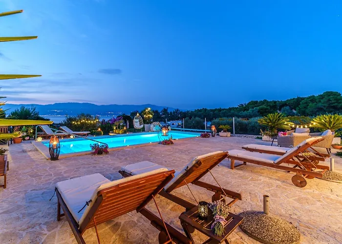 Vila Seaside Luxury With A Swimming Pool Mirca, Brac - 16183 *